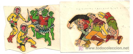Coleccionismo cromos antiguos: 2 calcoman&iacute;as de Calcoman&iacute;as Ortega - Foto 1