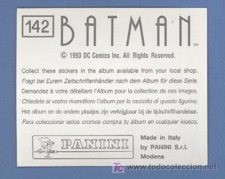Coleccionismo cromos antiguos: Batman - PANINI - Foto 1