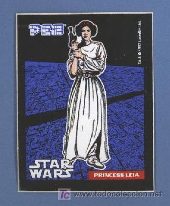Coleccionismo cromos antiguos: Star Wars - Princesa Leia - Pez - Foto 1