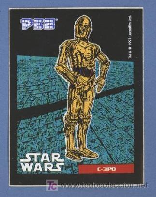 Coleccionismo cromos antiguos: Star Wars - C3PO - Pez - Foto 1
