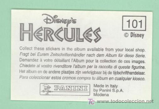 Coleccionismo cromos antiguos: Hercules - Panini - Foto 1