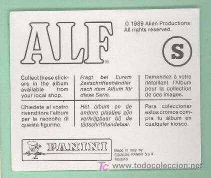 Coleccionismo cromos antiguos: Alf - Panini - Foto 1