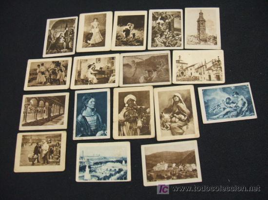 Colecionismo Cromos antigos: LOTE 17 CROMOS - COLECCION DEL PAPEL DE FUMAR MARCA MI PAPEL -