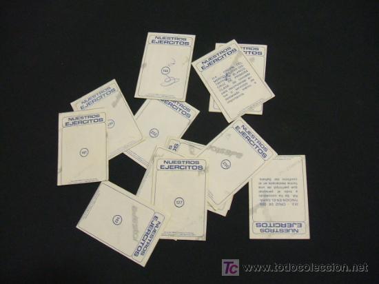 Coleccionismo cromos antiguos: LOTE 13 CROMOS - NUESTROS EJERCITOS - - Foto 2