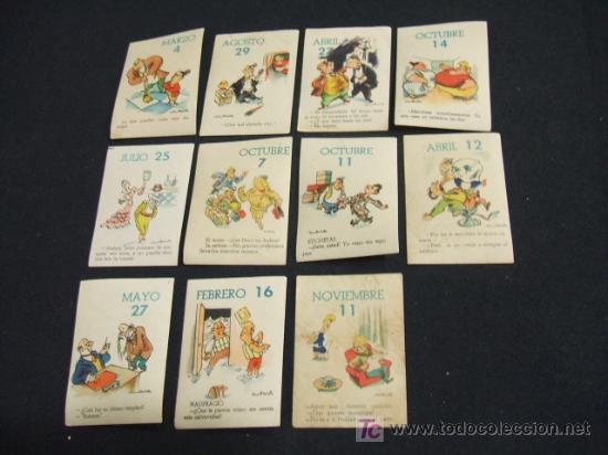 Collezionismo Figurine antiche: LOTE 11 CROMOS - ALBUM DEL BUEN HUMOR -