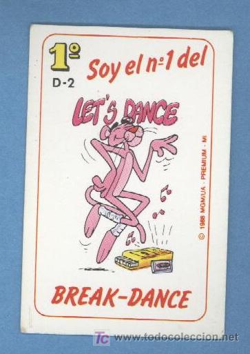 Coleccionismo cromos antiguos: La pantera rosa - Soy el N&ordm;1 del Break-Dance - ASTON - Foto 1