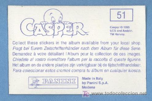 Coleccionismo cromos antiguos: Casper - PANINI - Foto 1