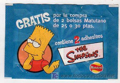 Coleccionismo cromos antiguos: SOBRE DE CROMOS THE SIMPSONS - Foto 1