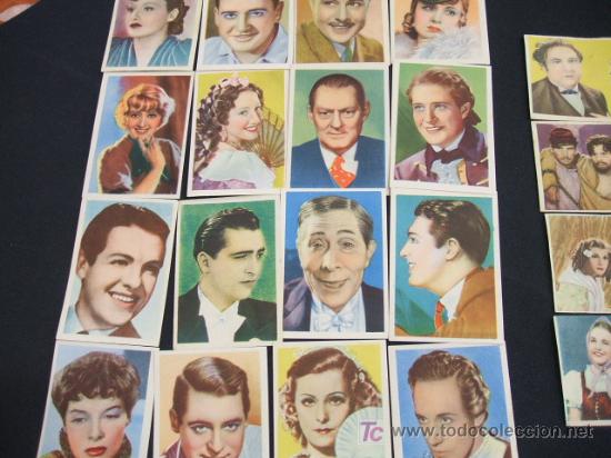 Collezionismo Figurine antiche: LOTE 20 CROMOS - ARTISTAS CINE - CINEFOTO - EDITORIAL BRUGUERA -