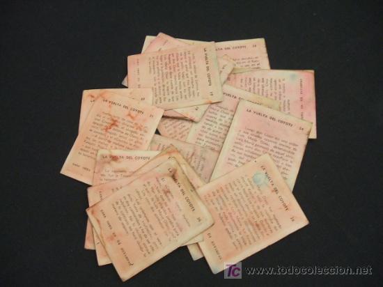 Coleccionismo cromos antiguos: LOTE 20CROMOS - LA VUELTA DEL COYOTE - - Foto 8