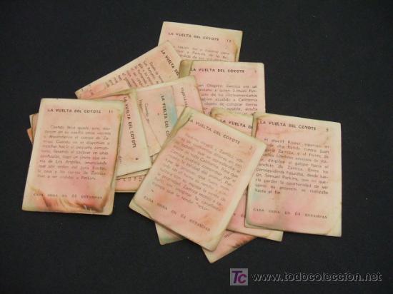 Coleccionismo cromos antiguos: LOTE 14 CROMOS - LA VUELTA DEL COYOTE - - Foto 7