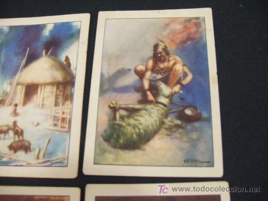 Coleccionismo cromos antiguos: LOTE 7 CROMOS - HISTORIA DEL PROGRESO HUMANO - CHOCOLATES AMATLLER - - Foto 3