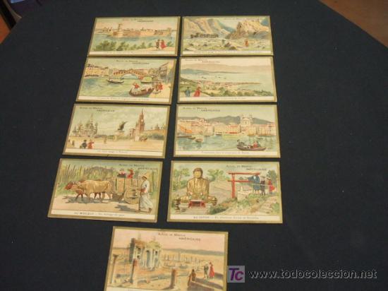 Colecionismo Cromos antigos: LOTE 9 CROMOS - ALCOOL DE MENTHE AMERICANE -