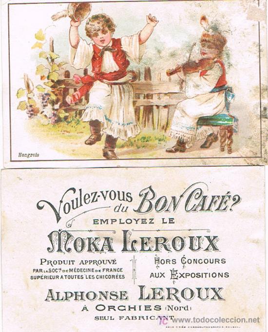Coleccionismo Cromos antiguos: CROMOS FRANCESES, HONGROIS, MOKA LEROUX