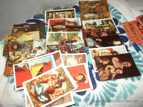 Collezionismo Figurine antiche: 30 CROMOS PINTORES Y PINTURAS ???? NUMERADOS POR DETR&Aacute;S Y RESE&Ntilde;AS DEL PINTOR.