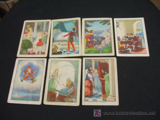 Coleccionismo cromos antiguos: LOTE 7 CROMOS - LA BELLA DURMIENTE - CHOCOLATES EVARISTO JUNCOSA - - Foto 1