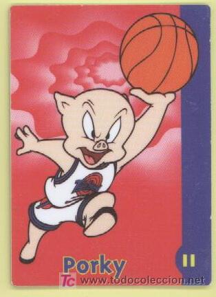 Coleccionismo cromos antiguos: 11 - Porky - Space Jam - DANONE - Foto 1