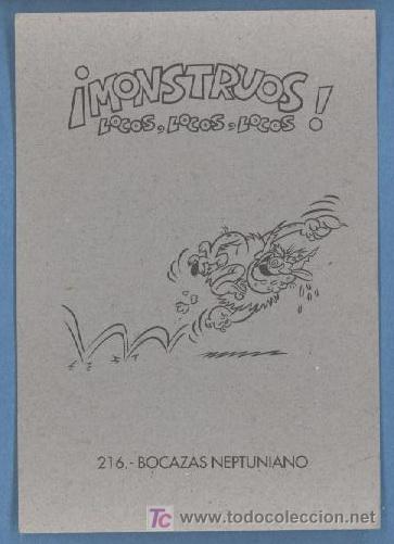 Coleccionismo cromos antiguos: Monstruos Locos Locos - Cromos Ros - Foto 1