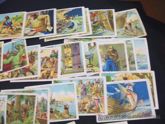 Coleccionismo cromos antiguos: LOTE 29 CROMOS - CRISTOBAL COLON - CHOCOLATE JUNCOSA - - Foto 3