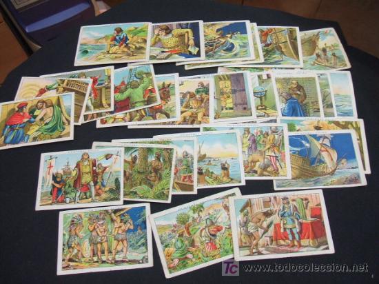 Coleccionismo cromos antiguos: LOTE 29 CROMOS - CRISTOBAL COLON - CHOCOLATE JUNCOSA - - Foto 1