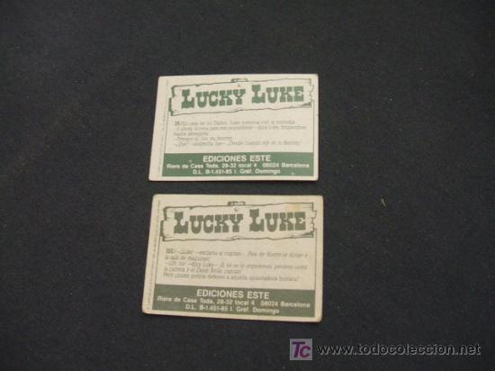 Coleccionismo cromos antiguos: LOTE 2 CROMOS - LUCKY LUKE - EDICIONES ESTE - - Foto 2