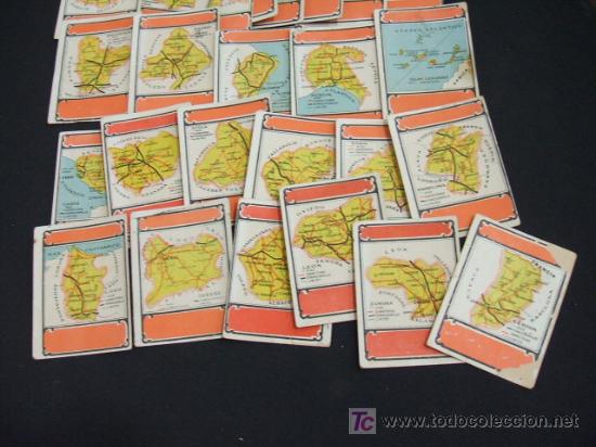 Coleccionismo cromos antiguos: LOTE 25 CROMOS - MAPAS DE ESPA&Ntilde;A - - Foto 3