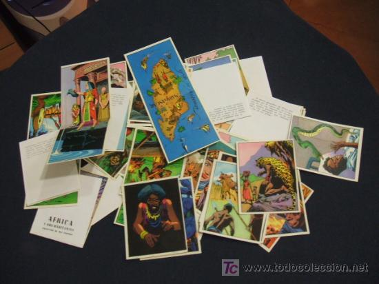 Collectionnisme Cartes &agrave; collectionner anciennes: LOTE 64 CROMOS - AFRICA Y SUS HABITANTES -