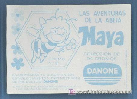 Coleccionismo cromos antiguos: La abeja Maya - DANONE - Foto 1