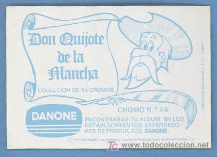 Coleccionismo cromos antiguos: Don Quijote de La Mancha - DANONE - Foto 1