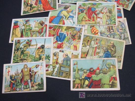 Coleccionismo cromos antiguos: LOTE 16 CROMOS - CRISTOBAL COLON - CHOCOLATE JUNCOSA - - Foto 3