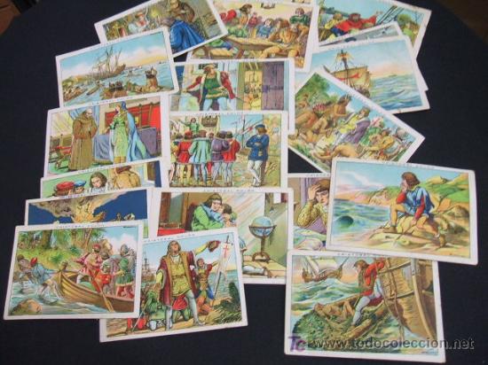 Coleccionismo cromos antiguos: LOTE 20 CROMOS - CRISTOBAL COLON - CHOCOLATE JUNCOSA - - Foto 3