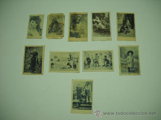 Coleccionismo Cromos antiguos: LOTE 10 CROMOS CON PUBLICIDAD CHOCOLATE JUNCOSA , AMATLLER , COMPA&Ntilde;IA COLONIAL CR&Eacute;DITO