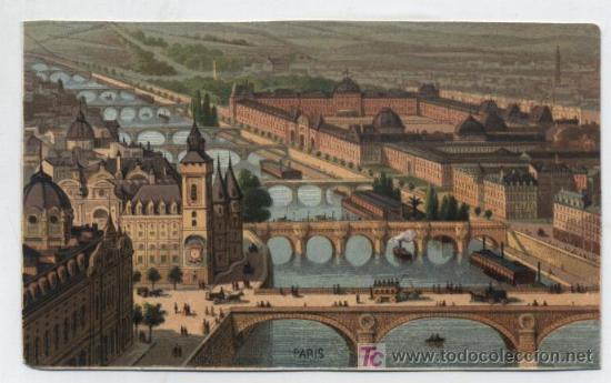 Coleccionismo cromos antiguos: Cromo (10,5x7) franc&eacute;s. Paris. - Foto 1