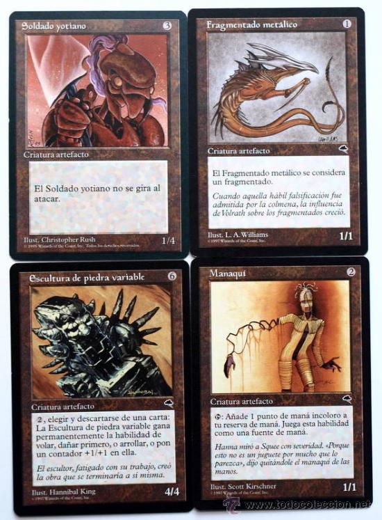Coleccionismo cromos antiguos: Magic The Gathering - 4 Cartas - - Foto 1