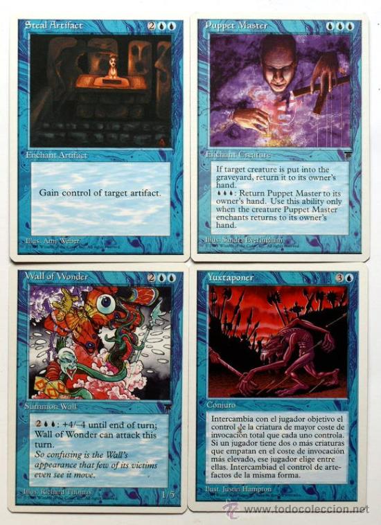 Coleccionismo cromos antiguos: Magic The Gathering - 4 Cartas - - Foto 1