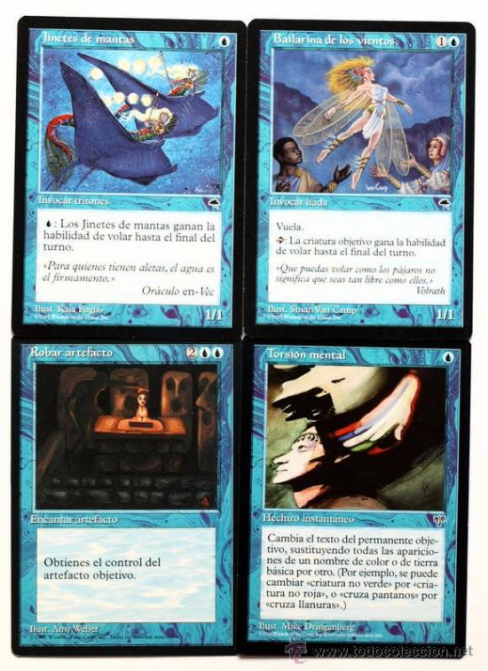 Coleccionismo cromos antiguos: Magic The Gathering - 4 Cartas - - Foto 1