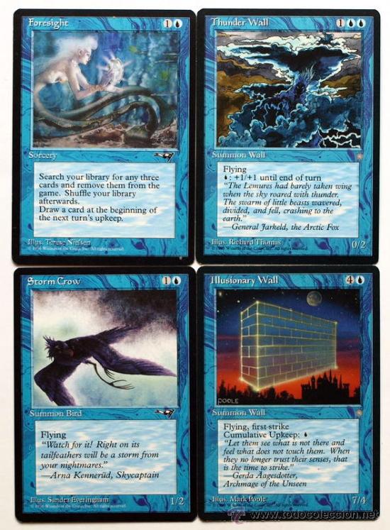 Coleccionismo cromos antiguos: Magic The Gathering - 4 Cartas - - Foto 1