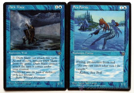 Coleccionismo cromos antiguos: Magic The Gathering - 2 Cartas - - Foto 1