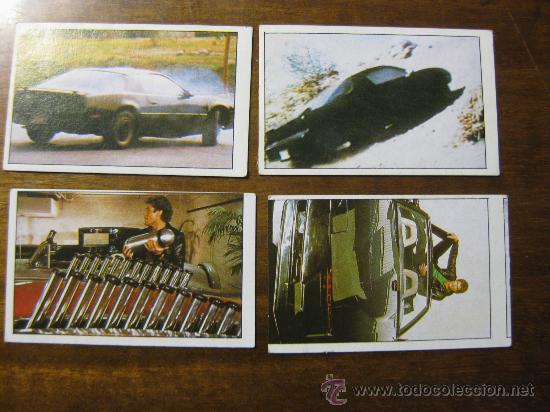 Coleccionismo Cromos antiguos: CROMOS EL COCHE FANTASTICO - CUATRO  - NUMEROS 14-37-77-133