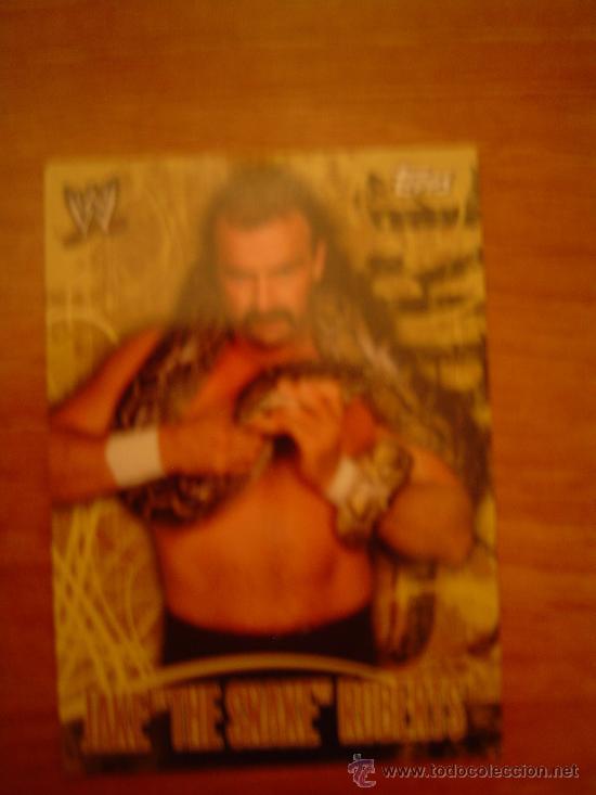 Coleccionismo cromos antiguos: CROMO DE W  TOPPS ,JAKE THE SNAKE ROBERTS - Foto 1