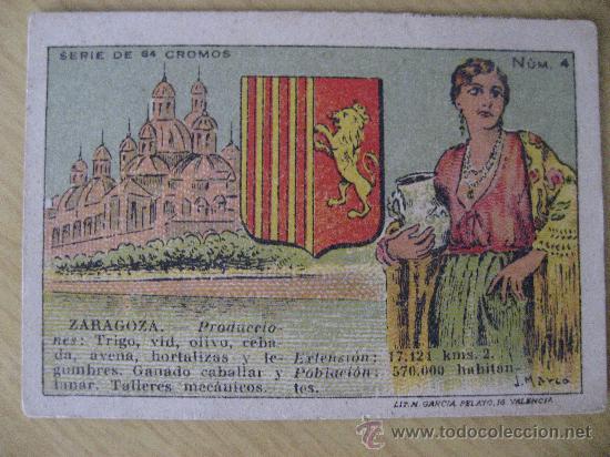 Coleccionismo cromos antiguos: ZARAGOZA-CHOCOLATES EL BALON,PASCUAL MIQUEL.TORRENTE,VALENCIA