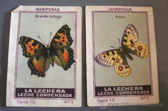 Coleccionismo Cromos antiguos: cromos de la serie mariposas, serie 10, la lechera leche condensada (precio unidad)