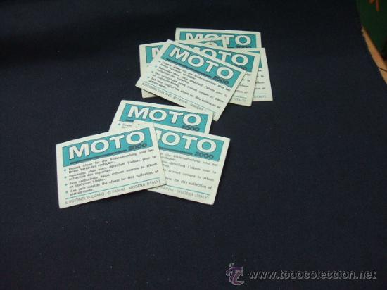 Coleccionismo cromos antiguos: LOTE 8 CROMOS  - MOTO 2000 - EDIC. VULCANO - - Foto 2