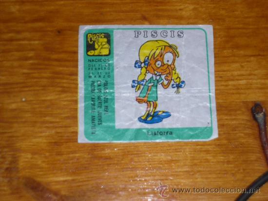 Coleccionismo cromos antiguos: CHICLE NI&Ntilde;A HOROSCOPO, PISCIS. - Foto 1