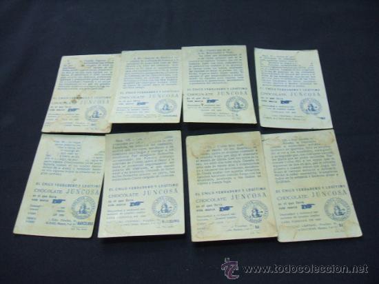 Coleccionismo cromos antiguos: LOTE 8 CROMOS - CRISTOBAL COLON - CHOCOLATE JUNCOSA - - Foto 2