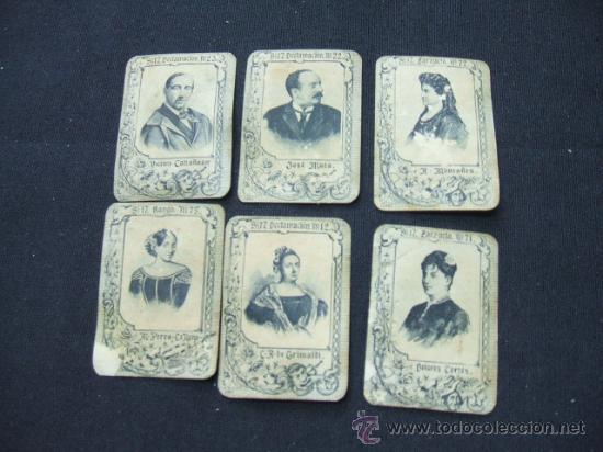 Collezionismo Figurine antiche: LOTE 6 CROMOS ANTIGUOS -