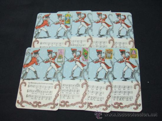 Collectionnisme Cartes &agrave; collectionner anciennes: COLECCION 8 CARTAS - CANCION LA RONDA Y LA CONTRARONDA -