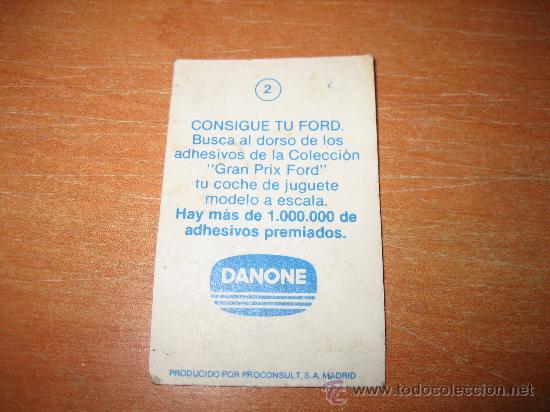 Coleccionismo cromos antiguos: GRAN PRIX FORD CROMO N&ordm; 2   DANONE - Foto 2