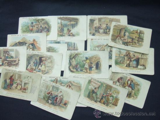 Coleccionismo Cromos antiguos: LOTE 19 CROMOS - EL HOGAR EN TODOS LOS PAISES - LA SIROLINA MEDICAMENTO PULMONAR POR EXCELENCIA -