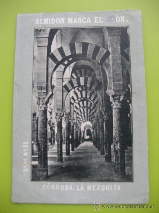 Coleccionismo cromos antiguos: Almidon Superior de arroz. Marca El Leon. Serie 1&ordf; N&ordm; 32 Cordoba. la Mezquita